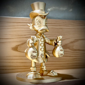 The McDuck Toten – ( Toten Tio Patinhas Dourado) Premium Decorativo  de Luxo pintado a mão, Pronta entrega ORIGINAL.