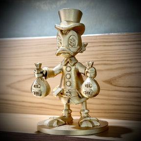 The McDuck Toten – ( Toten Tio Patinhas Dourado) Premium Decorativo  de Luxo pintado a mão, Pronta entrega ORIGINAL.