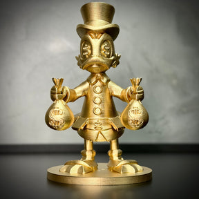 The McDuck Toten – ( Toten Tio Patinhas Dourado) Premium Decorativo  de Luxo pintado a mão, Pronta entrega ORIGINAL.