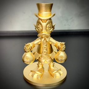 The McDuck Toten – ( Toten Tio Patinhas Dourado) Premium Decorativo  de Luxo pintado a mão, Pronta entrega ORIGINAL.