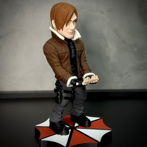 Suporte Premium Para Controle de Playstation e Xbox Leon Resident Evil  de luxo  pintado a mão Pronta Entrega com chaveiro de brinde