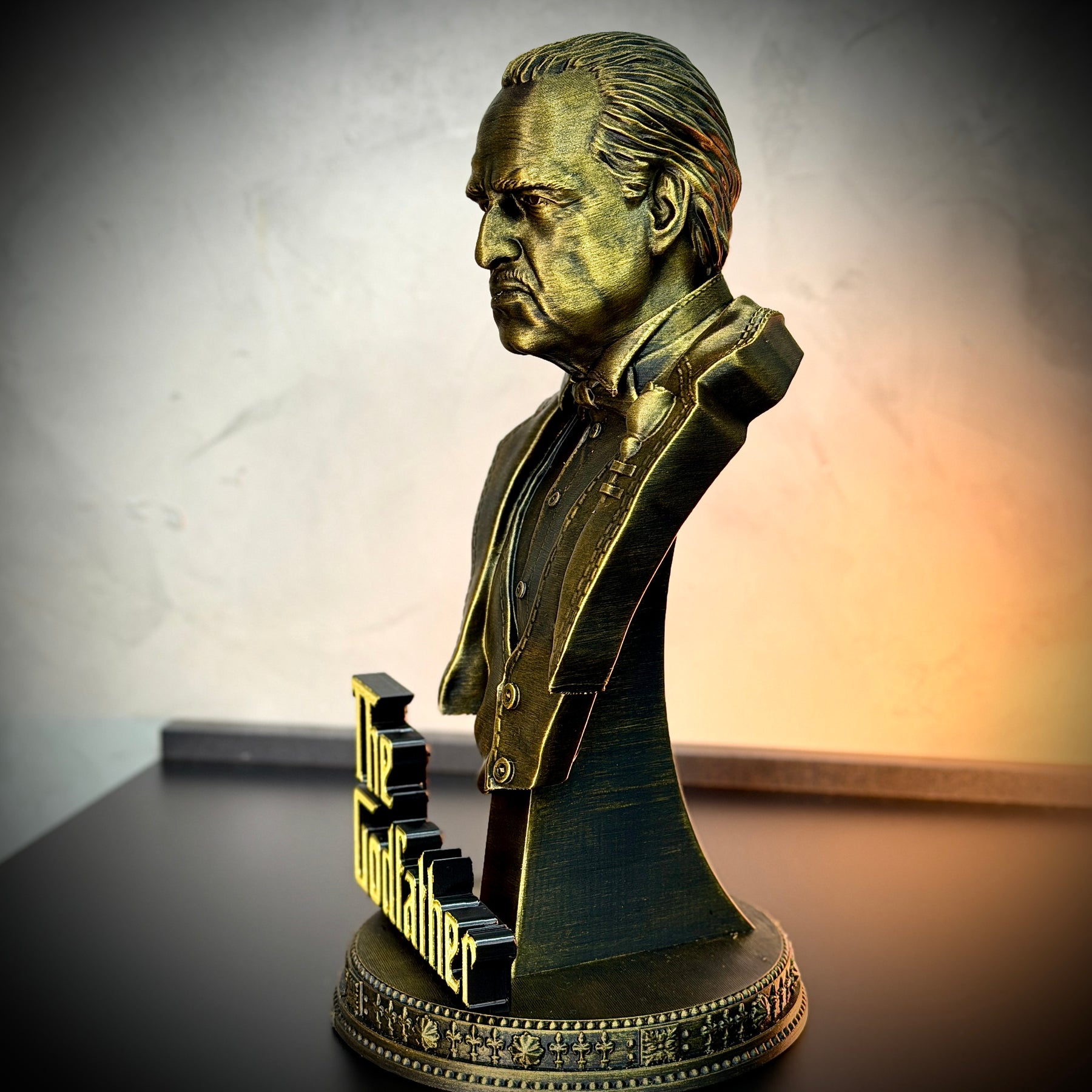 The Godfather – ( Figure de luxo O Poderoso chefão) Premium Decorativo  de Luxo pintado a mão, Pronta entrega ORIGINAL.