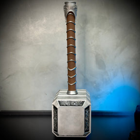 Martelo do Thor  Mjolnir Thor (Tamanho Real de Luxo) Com Base Colecionável Decoração de Luxo Pronta Entrega