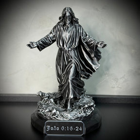 Jesus Walk on Water– ( Figure de luxo Jesus andando nas águas) Premium Decorativo  de Luxo pintado a mão, Pronta entrega ORIGINAL.