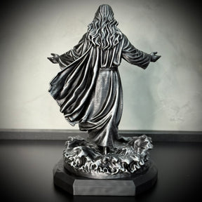 Jesus Walk on Water– ( Figure de luxo Jesus andando nas águas) Premium Decorativo  de Luxo pintado a mão, Pronta entrega ORIGINAL.
