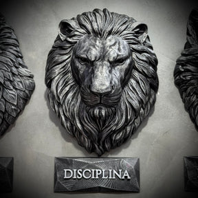 Kit 3 Artes de Parede Premium Decorativos Leão Disciplina, Lobo Execução, Aguia Foco, de Luxo pintados a mão, Pronta entrega ORIGINAL.