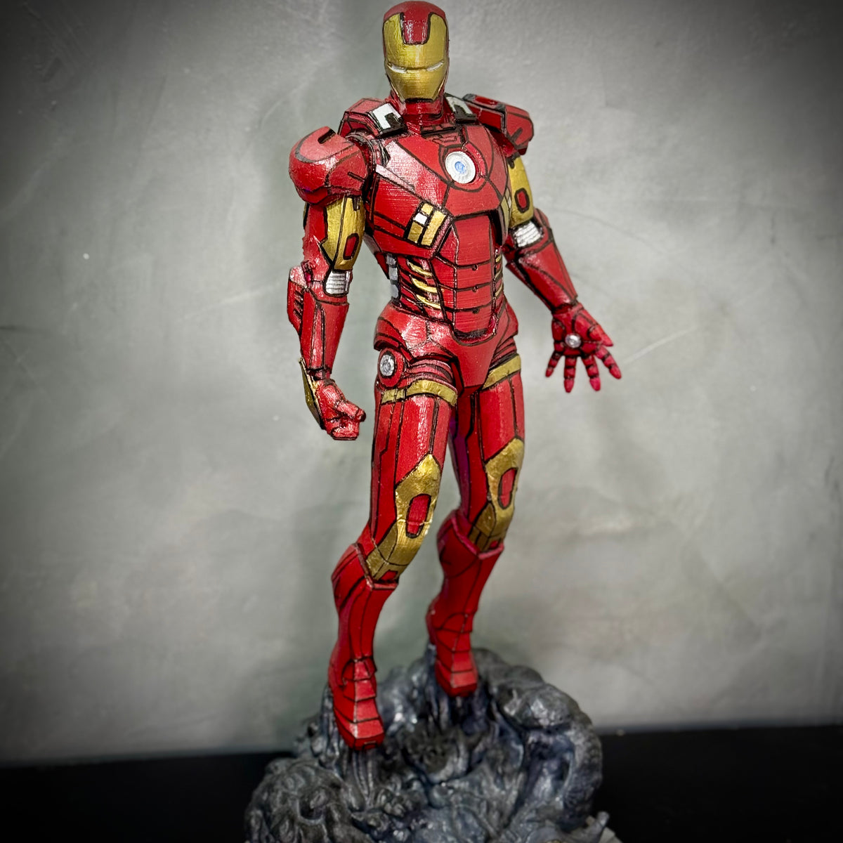 Action Figure Boneco Homem De Ferro Marvel Grande 41cm de luxo  pintado a mão Pronta Entrega