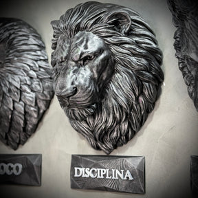 Kit 3 Artes de Parede Premium Decorativos Leão Disciplina, Lobo Execução, Aguia Foco, de Luxo pintados a mão, Pronta entrega ORIGINAL.