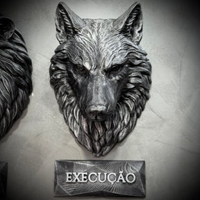 Kit 3 Artes de Parede Premium Decorativos Leão Disciplina, Lobo Execução, Aguia Foco, de Luxo pintados a mão, Pronta entrega ORIGINAL.