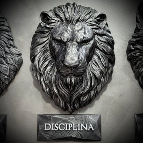 Kit 3 Artes de Parede Premium Decorativos Leão Disciplina, Lobo Execução, Aguia Foco, de Luxo pintados a mão, Pronta entrega ORIGINAL.