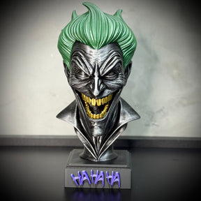 The Joker Smile– ( Busto de luxo Coringa rindo) Premium Decorativo  de Luxo pintado a mão, Pronta entrega ORIGINAL