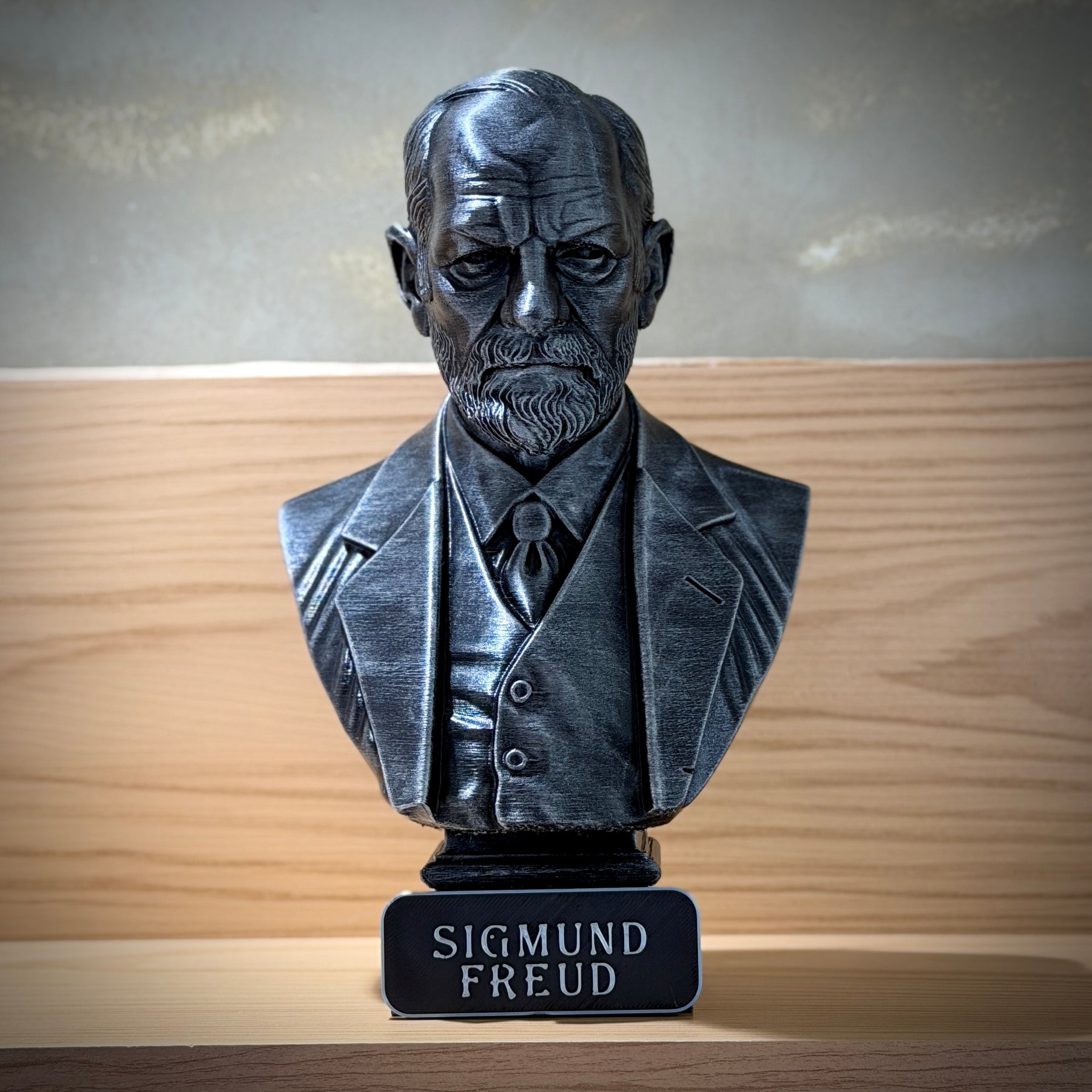 The Freud Legacy ( Busto Premium Sigmund Freud) Decorativo  de Luxo pintado a mão, Pronta entrega ORIGINAL.