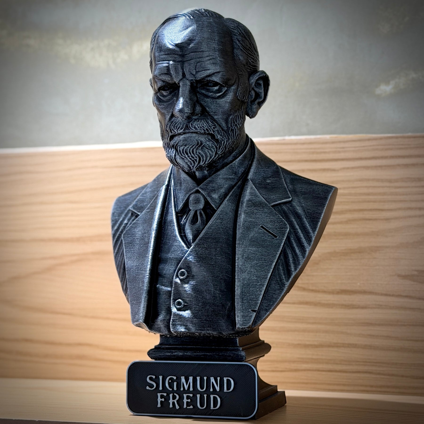 The Freud Legacy ( Busto Premium Sigmund Freud) Decorativo  de Luxo pintado a mão, Pronta entrega ORIGINAL.
