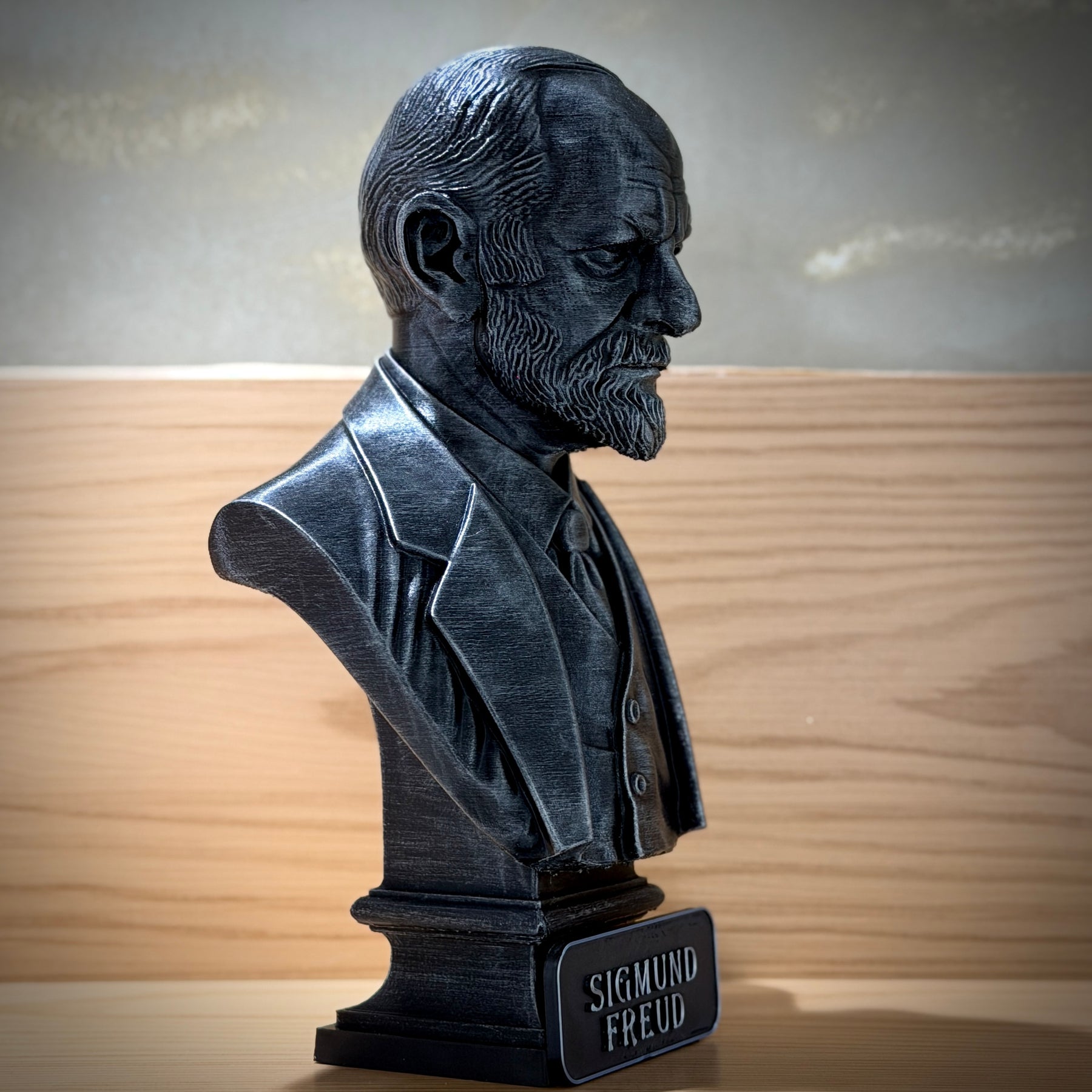 The Freud Legacy ( Busto Premium Sigmund Freud) Decorativo  de Luxo pintado a mão, Pronta entrega ORIGINAL.