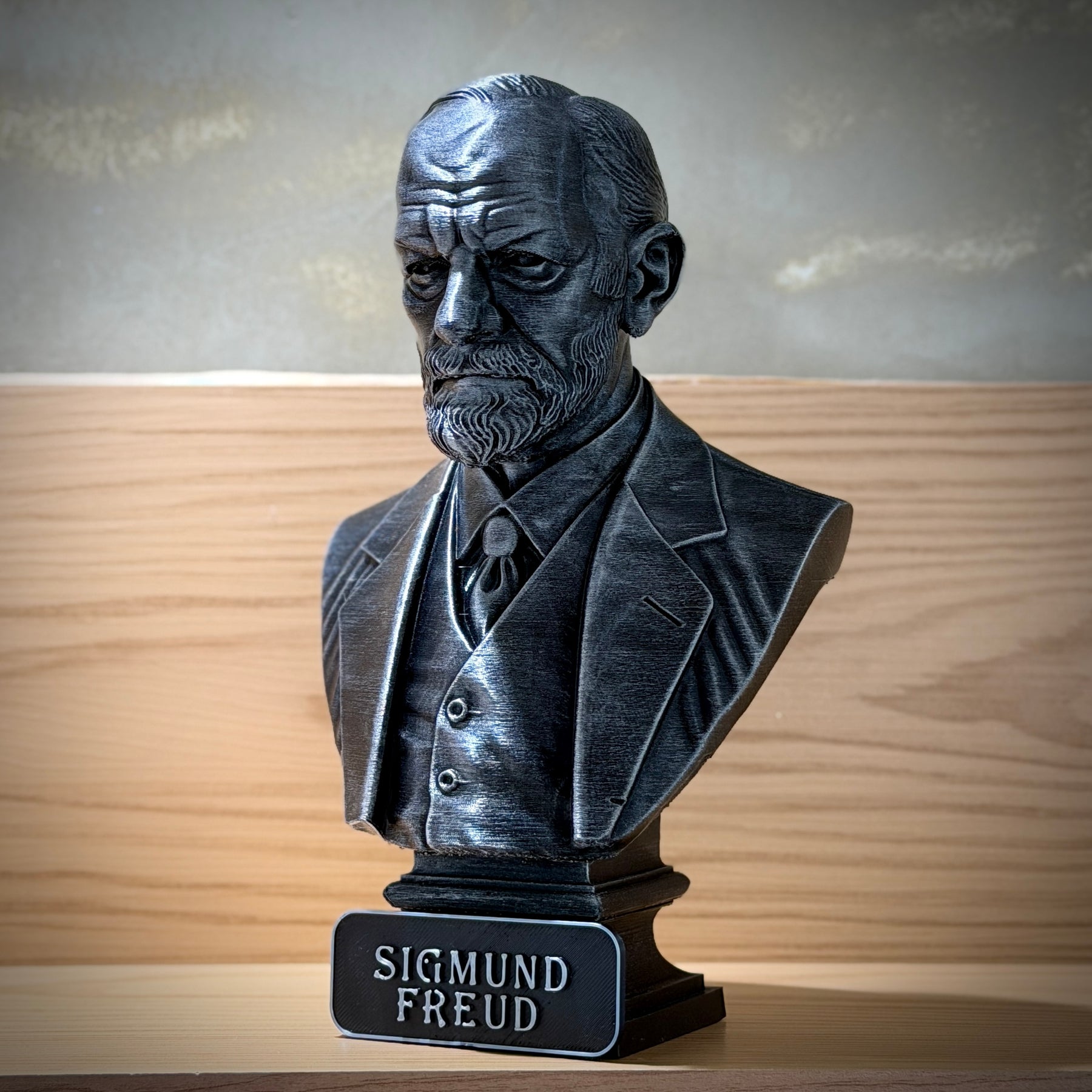 The Freud Legacy ( Busto Premium Sigmund Freud) Decorativo  de Luxo pintado a mão, Pronta entrega ORIGINAL.