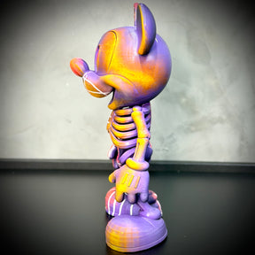 The Skull Mickey ( Figure Streetart) GRANDE EXCLUSIVO Premium de Luxo pintado a mão, Pronta entrega