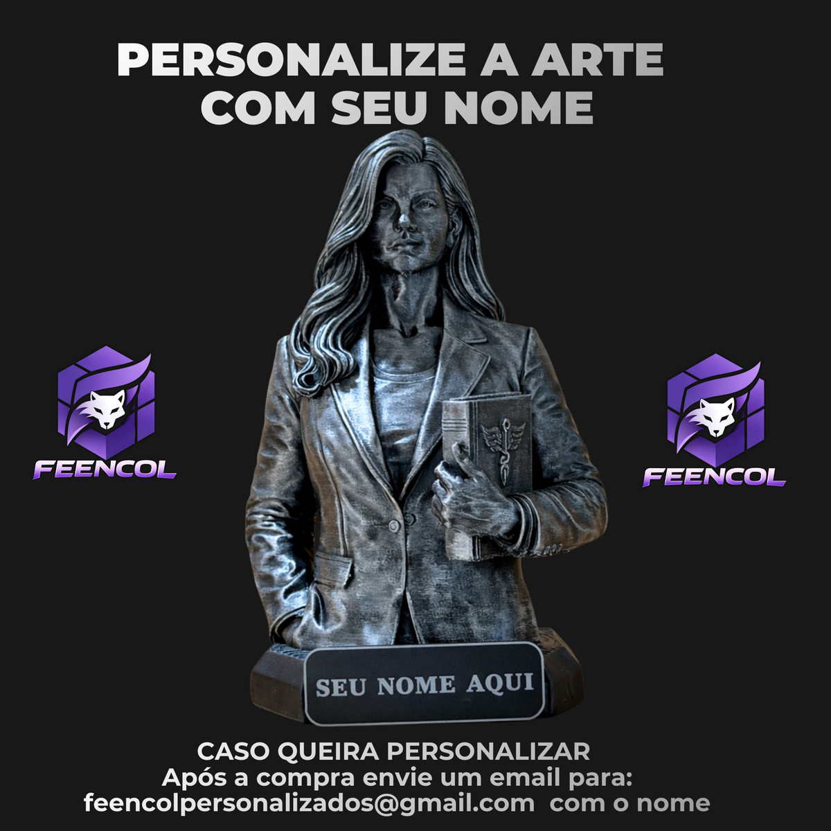 The Counter Legacy ( Figure decorativa Profissoes: Contador(a) )  Premium Decorativo  de Luxo pintado a mão, Pronta entrega ORIGINAL