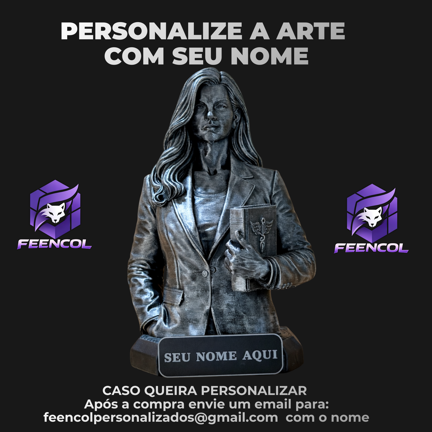 The Counter Legacy ( Figure decorativa Profissoes: Contador(a) )  Premium Decorativo  de Luxo pintado a mão, Pronta entrega ORIGINAL