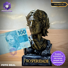 A Efígie da Prosperidade ( Busto mulher da cédula) Premium Decorativo  de Luxo pintado a mão, Pronta entrega ORIGINAL EXCLUSIVO
