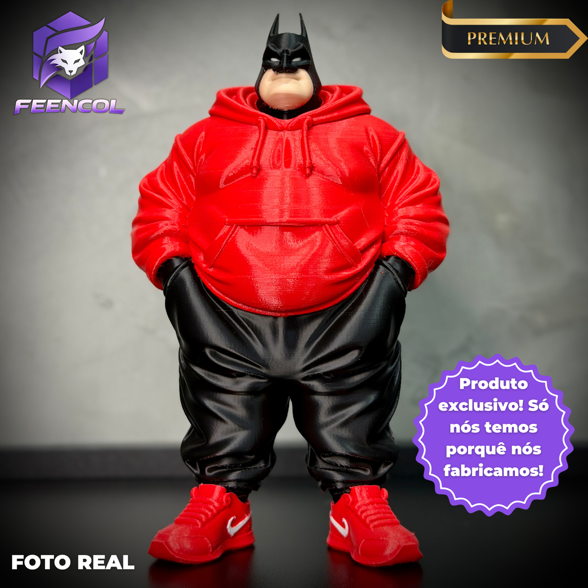 The Fat Batman Streetwise– ( Figure decorativa Batman Gordinho ) Premium de Luxo a mão, Pronta entrega