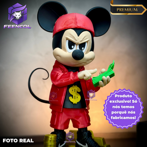 The Money Mickey– ( Figure decorativa Mickey Milionário) EXCLUSIVO Premium de Luxo a mão, Pronta entrega, Frete Grátis