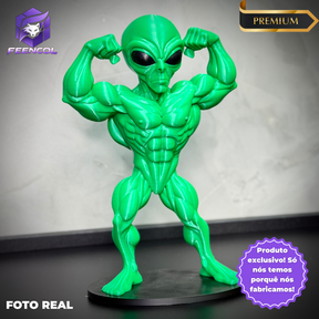 The Bodybuilder Alien – (Figure ET Bombado)Premium de Luxo a mão, Pronta entrega Limitado