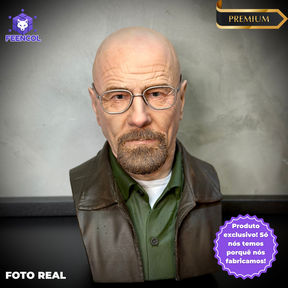 Action Figure Busto Walter White 1/4 (Breaking Bad)  de luxo Resina pintado a mão Híper Realista Pronta Entrega Peça única