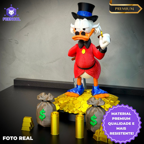 The Lucky Duck– ( Diorama Tio Patinhas estilo Cartoon) COMPLETO 8 PEÇAS Premium de Luxo a mão, Pronta entrega Limitado
