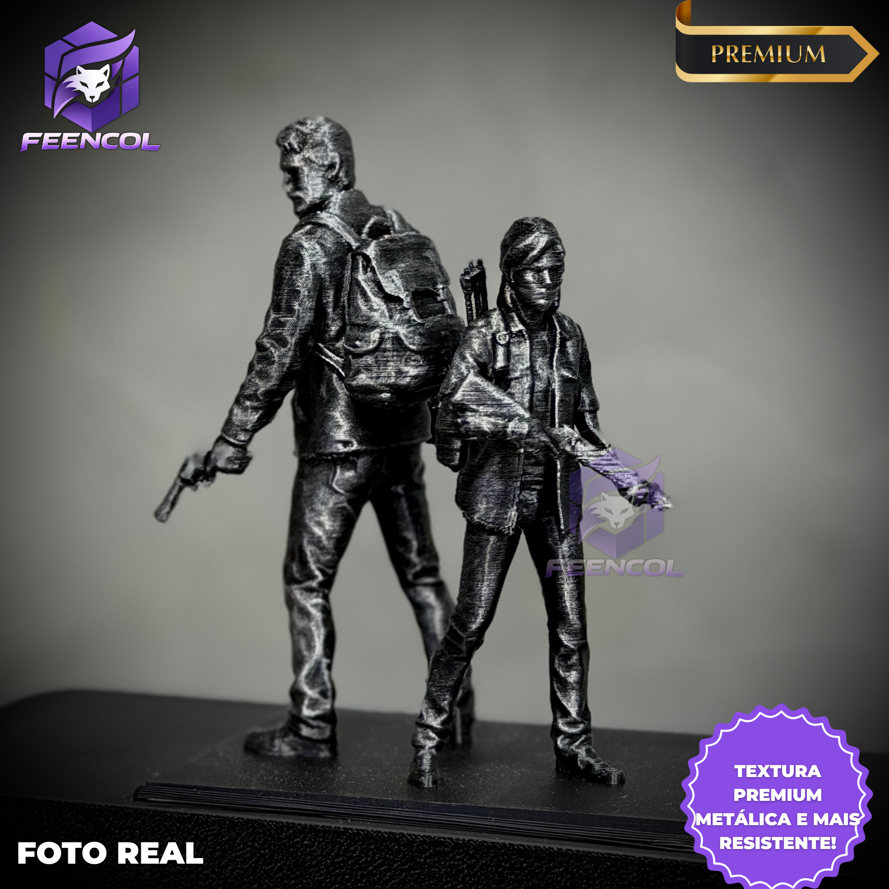The Last Light (Luminária Action Figure LED The Last of Us ) Premium de Luxo a mão, Pronta entrega