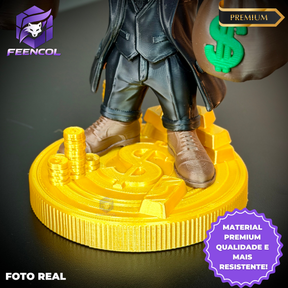 The Old Money Duck – ( Figure decorativa Tio Patinhas saco de dinheiro) EXCLUSIVO Premium de Luxo a mão, Pronta entrega, Frete Grátis