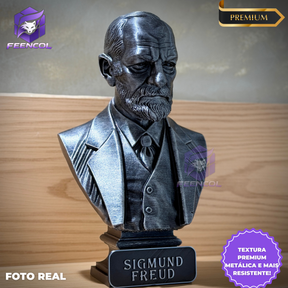 The Freud Legacy ( Busto Premium Sigmund Freud) Decorativo  de Luxo pintado a mão, Pronta entrega ORIGINAL.