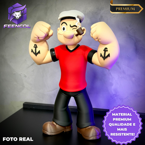 The Popeye  – ( Figure decorativa estilo Cartoon) Grande 37cm Premium de Luxo a mão, Pronta entrega