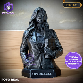 The Lawyer Legacy ( Figure decorativa Profissoes: Advogado (a)  Premium Decorativo  de Luxo pintado a mão, Pronta entrega ORIGINAL.