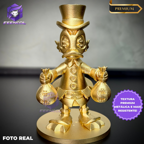 The McDuck Toten – ( Toten Tio Patinhas Dourado) Premium Decorativo  de Luxo pintado a mão, Pronta entrega ORIGINAL.