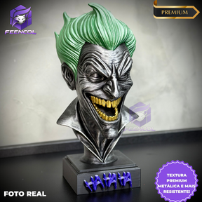 The Joker Smile– ( Busto de luxo Coringa rindo) Premium Decorativo  de Luxo pintado a mão, Pronta entrega ORIGINAL