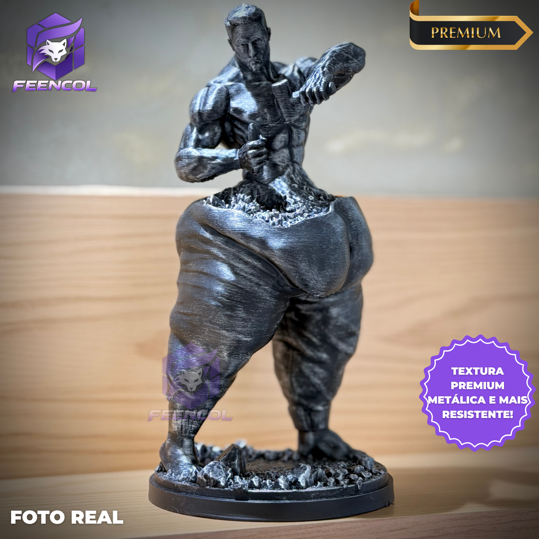 The self sculptor ( Figure decorativa Fitness saúde )  Premium Decorativo  de Luxo pintado a mão, Pronta entrega