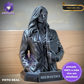 The Medicine Legacy ( Figure decorativa Profissoes: Medicina)  Premium Decorativo  de Luxo pintado a mão, Pronta entrega