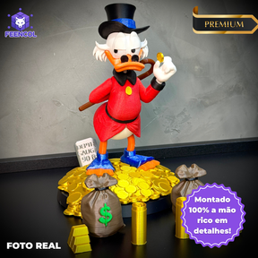 The Lucky Duck– ( Diorama Tio Patinhas estilo Cartoon) COMPLETO 8 PEÇAS Premium de Luxo a mão, Pronta entrega Limitado