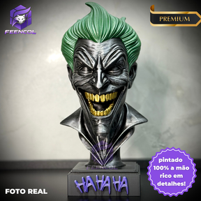 The Joker Smile– ( Busto de luxo Coringa rindo) Premium Decorativo  de Luxo pintado a mão, Pronta entrega ORIGINAL