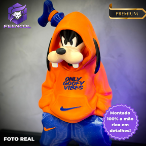 O Pateta Streetwise  – ( Figure decorativa estilo Cartoon) Premium de Luxo a mão, Pronta entrega
