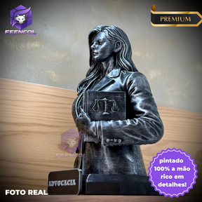 The Lawyer Legacy ( Figure decorativa Profissoes: Advogado (a)  Premium Decorativo  de Luxo pintado a mão, Pronta entrega ORIGINAL.