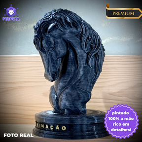 The Determination Horse – ( Figure Cavalo da Determinação ) Premium Decorativo  de Luxo pintado a mão, Pronta entrega