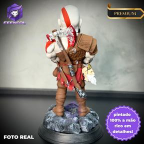 Suporte SUPER Premium Para Controle de Playstation e Xbox Kratos de luxo  pintado a mão Pronta Entrega com chaveiro de brinde