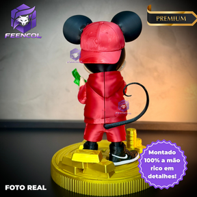 The Money Mickey– ( Figure decorativa Mickey Milionário) EXCLUSIVO Premium de Luxo a mão, Pronta entrega, Frete Grátis