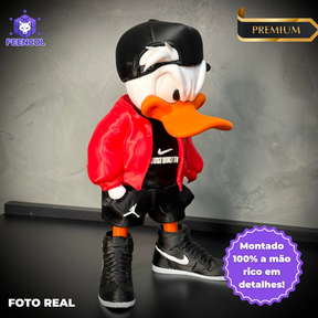 O Pato Donald Streetwise  – ( Figure decorativa estilo Cartoon) Premium de Luxo a mão, Pronta entrega