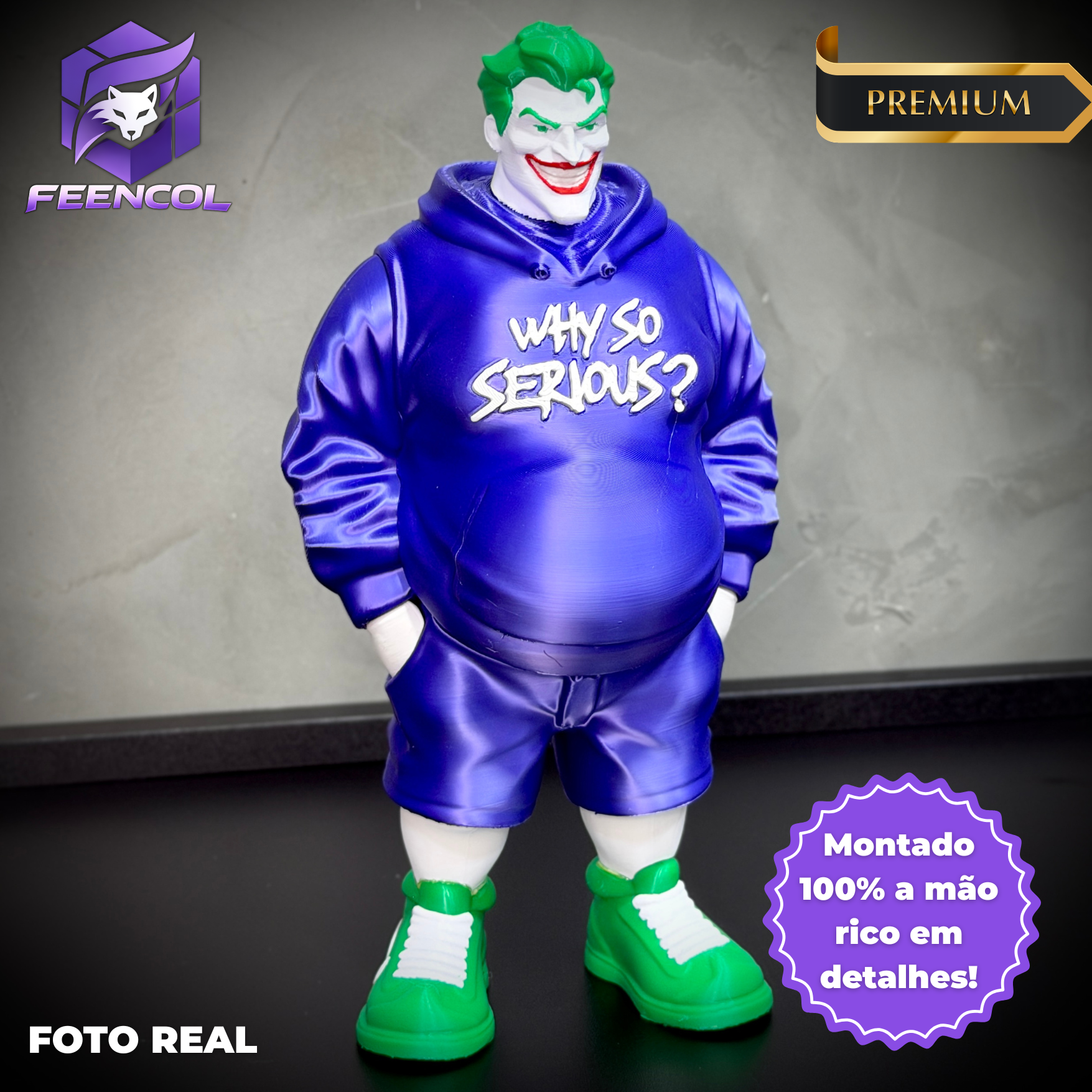 The Fat Joker Streetwise– ( Figure decorativa Coringa Gordinho ) Premium de Luxo a mão, Pronta entrega