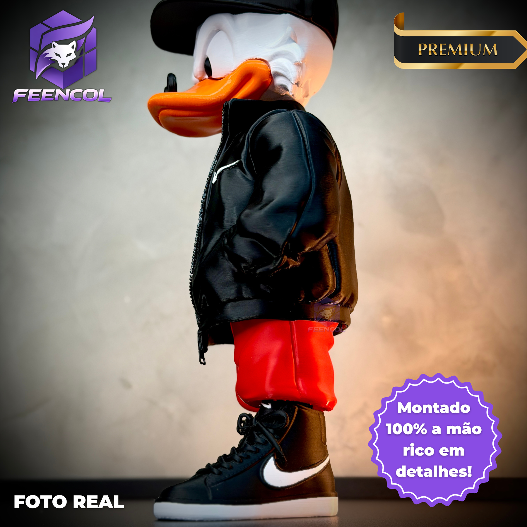 O Tio Patinhas Streetwise  – ( Figure decorativa estilo Cartoon) GRANDE Premium de Luxo a mão, Pronta entrega EXCLUSIVO FRETE GRÁTIS