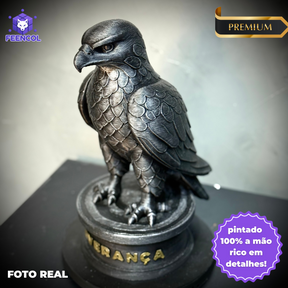 The eagle of perseverance – ( Figure Aguia da Perseverança) Premium Decorativo  de Luxo pintado a mão, Pronta entrega