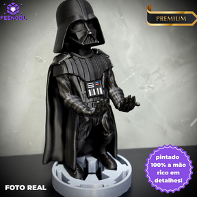 Suporte Premium Para Controle de Playstation e Xbox Darth Vader ( Star Wars) de luxo  pintado a mão Pronta Entrega com chaveiro de brinde