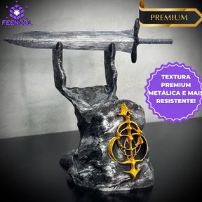 Suporte Premium Para Controle Ps5/ Ps4 e Xbox Elden Ring de luxo  pintado a mão + CHAVEIRO DE BRINDE Pronta Entrega
